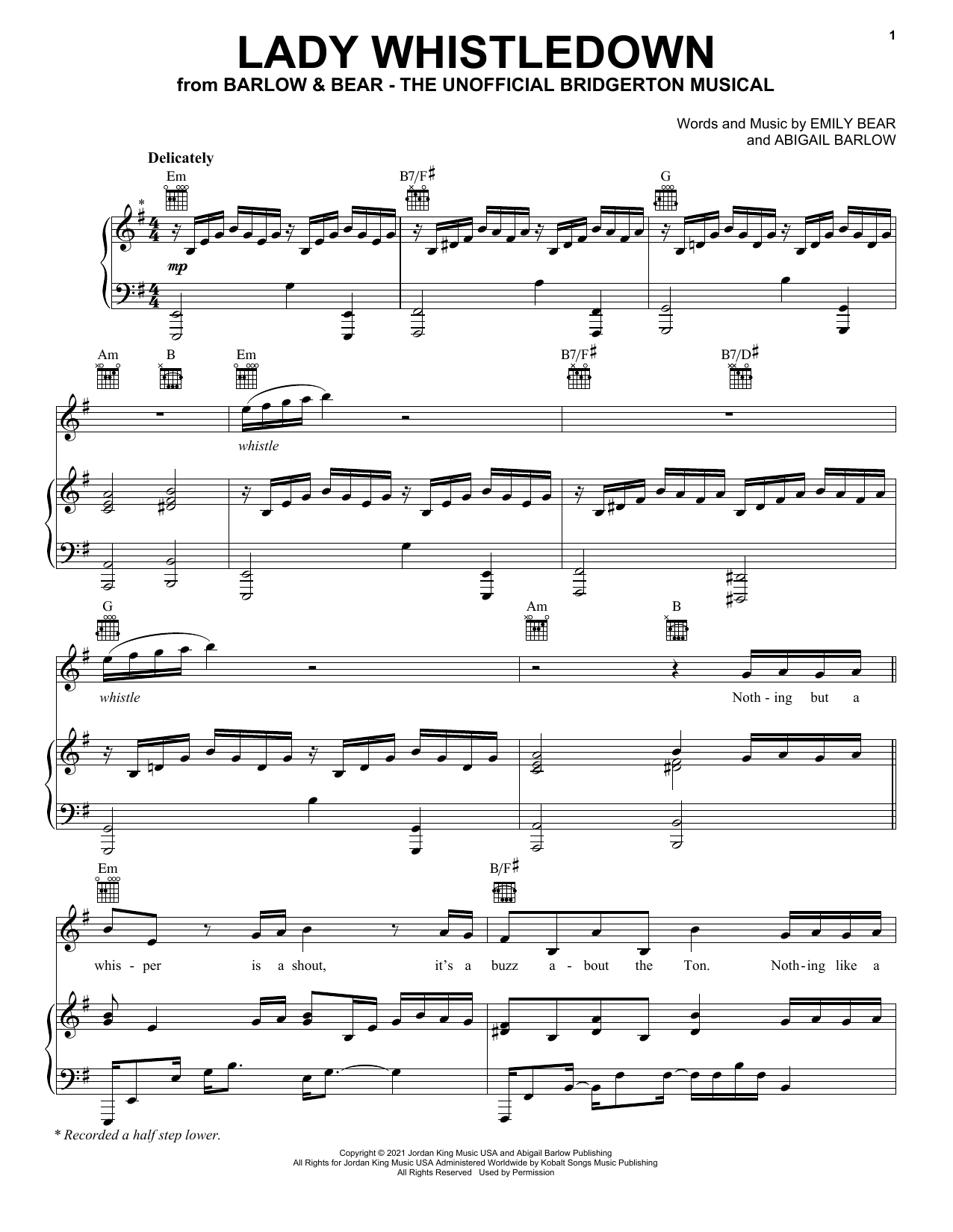 Produktbild zu: Lady Whistledown (from The Unofficial Bridgerton Musical)