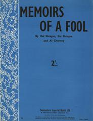 cover: Memoirs Of A Fool, Hal Shrager, Gesang, Gitarre, Klavier