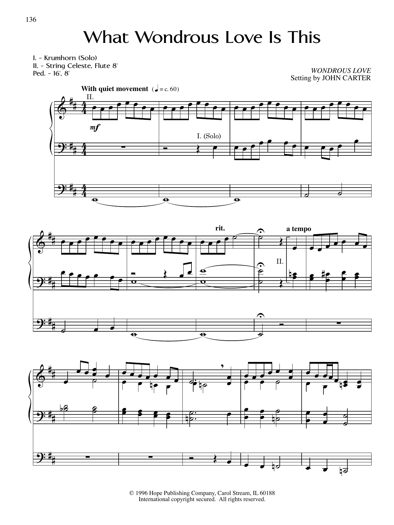 Product gallery: Page 1 of 1 What Wondrous Love Is This, John Carter