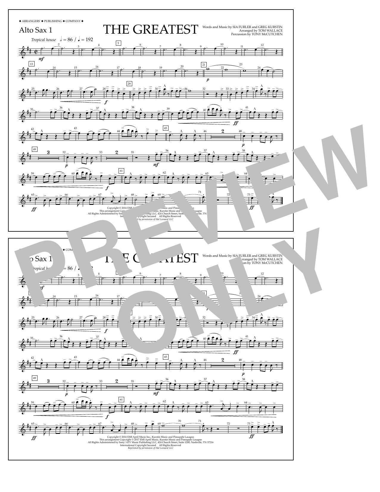 Produktbild zu: The Greatest - Alto Sax 1