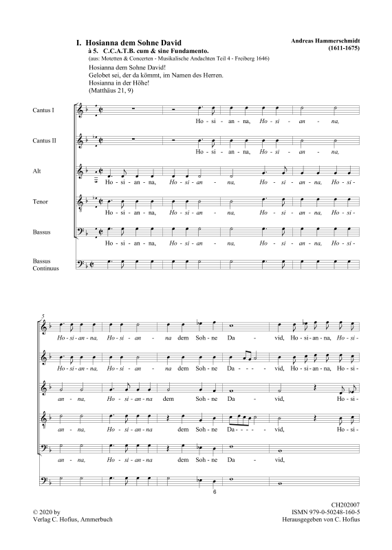 gallery: Musikalische Andachten IV. Teil, Bd.1: Geistliche Motetten und Konzerte, , (Gemischter Chor 5-7 stimmig und BC)
