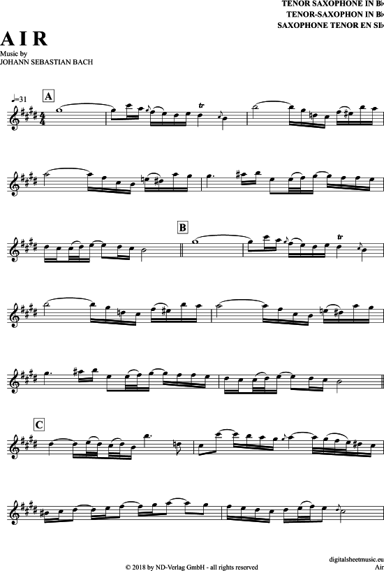 gallery: Air , , Tenorsaxophon