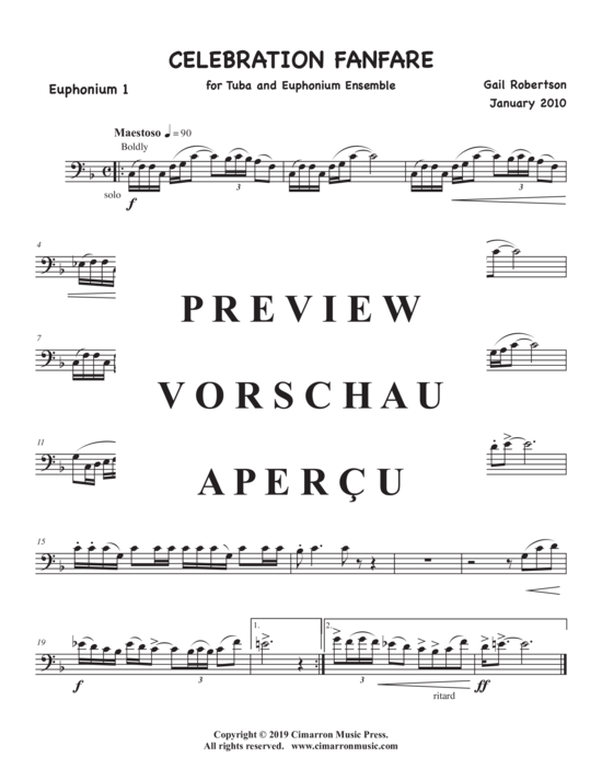 Product gallery: Page 6 of 11 Celebration Fanfare , , (Tuba Quartett EETT)
