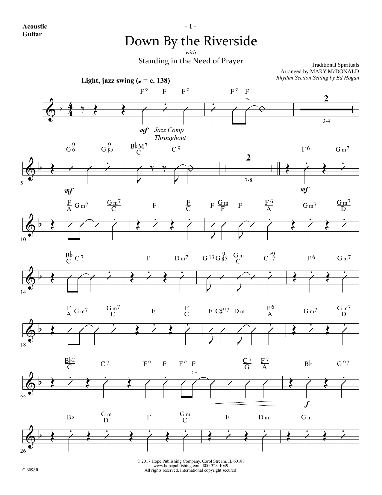 Produktbild zu: Down by the Riverside - Guitar