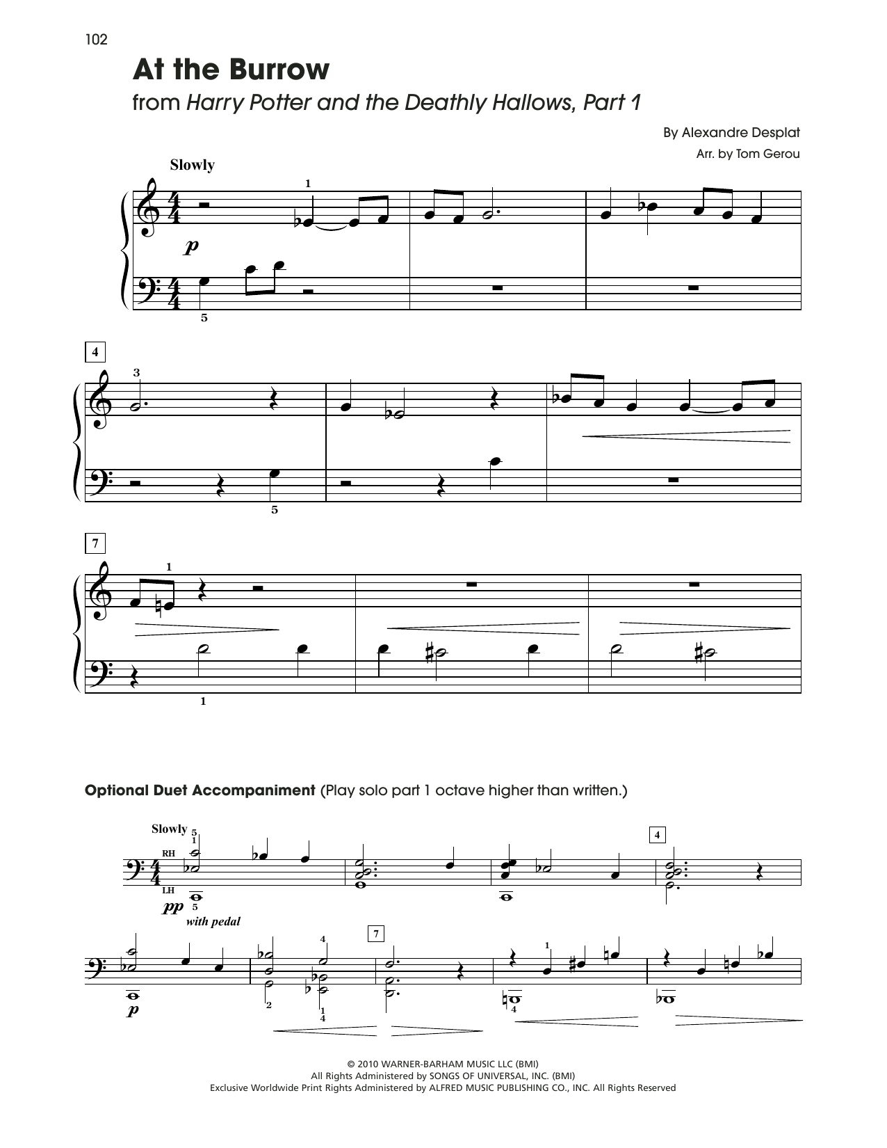 Product picture to: At The Burrow (from Harry Potter) (arr. Tom Gerou)