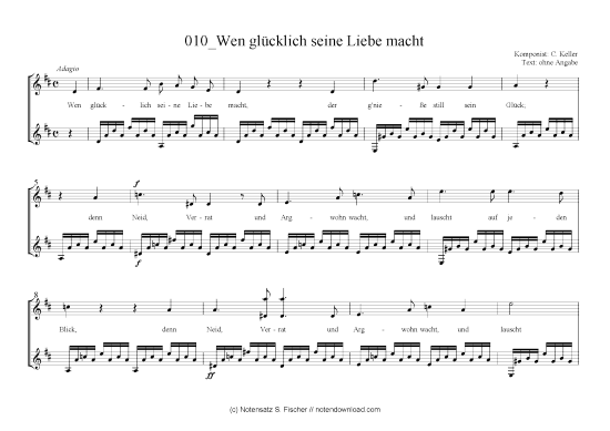 Produktbild zu: Wen glücklich seine Liebe macht C. Keller 