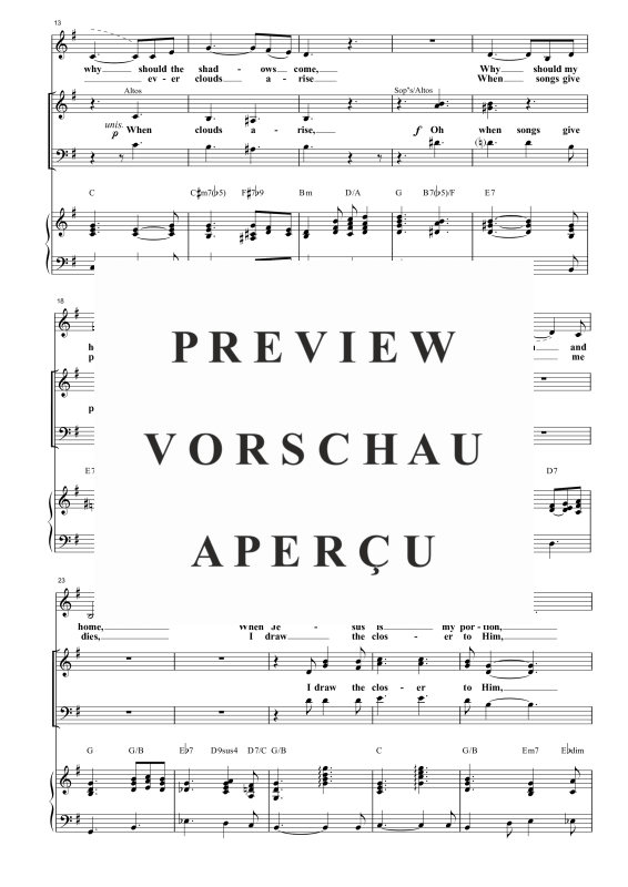 Produktgalerie: Seite 8 von 11 His Eye Is On the Sparrow, , Gemischter Chor SAB, Solo und Klavier