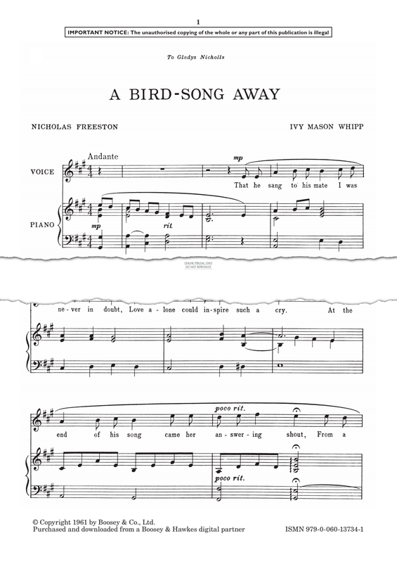 Produktgalerie: Seite 1 von 1 A Bird Song Away, Mason Ivy Whipp, Gesang, Klavier