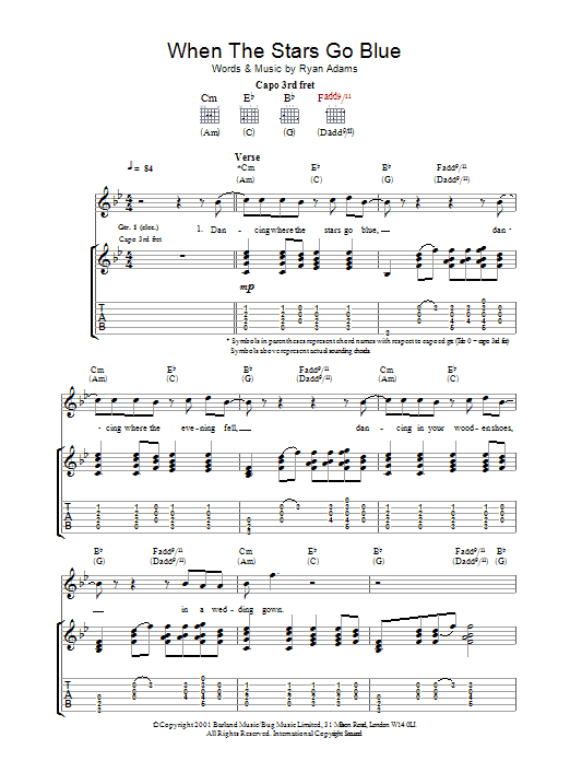 Produktgalerie: Seite 1 von 1 When The Stars Go Blue, Ryan Adams, Gitarre