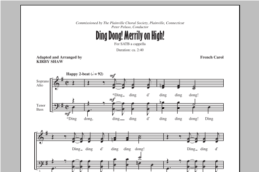 Product gallery: Page 1 of 1 Ding Dong! Merrily On High!, Kirby Shaw
