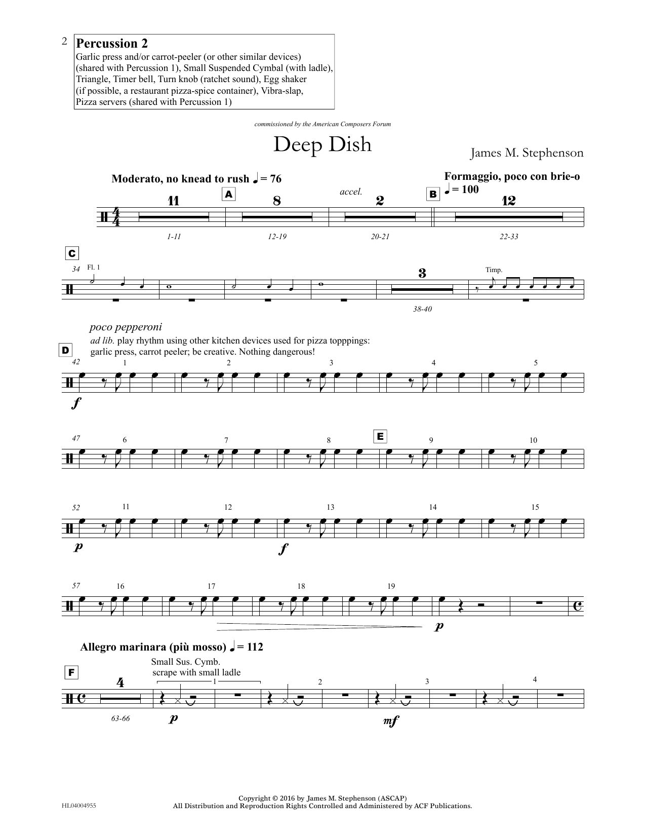 Produktgalerie: Seite 1 von 1 Deep Dish - Percussion II, James (Jim) M. Stephenson, Ensemble