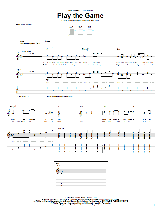 Product gallery: Page 1 of 1 Play The Game, Queen