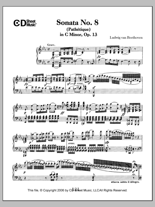 Produktbild zu:  Sonata No. 8 In C Minor (pathetique), Op. 13 - Ludwig van Beethoven