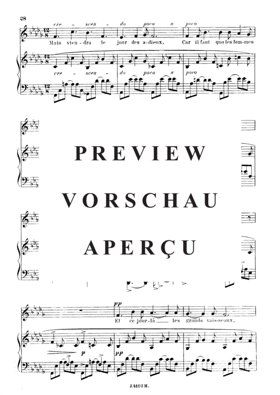 gallery: Les berceaux Op.23 No.1 , , (Gesang mittel + Klavier)