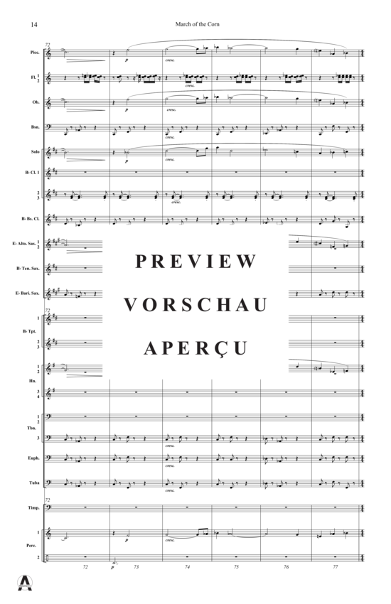 Produktgalerie: Seite 17 von 21 March of the Corn , , (Concert Band)