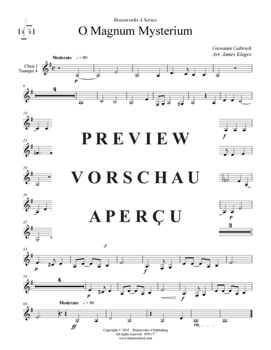 gallery: O Magnum Mysterium , , (Trompeten Ensemble)