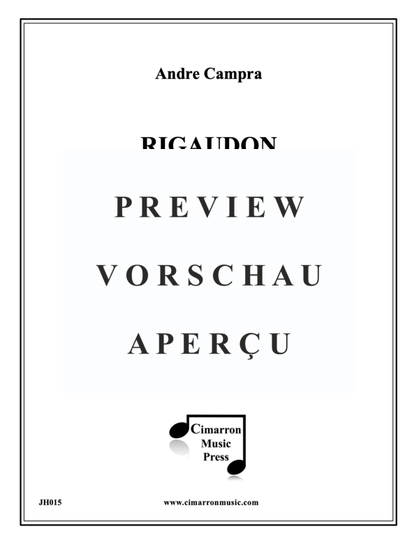 Produktgalerie: Seite 2 von 11 Rigaudon, , Trompeten Sextett