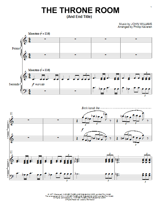 Product picture to: Throne Room and End Title (arr. Phillip Keveren) (from Star Wars: A New Hope)