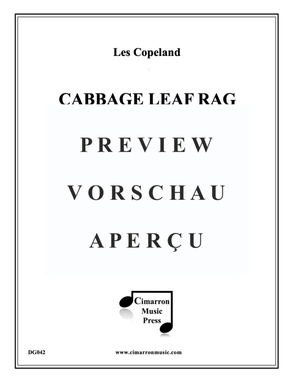 Produktgalerie: Seite 2 von 11 Cabbage Leaf Rag, , Blechbläser Quartett 2 Trompeten und 2 Posaunen