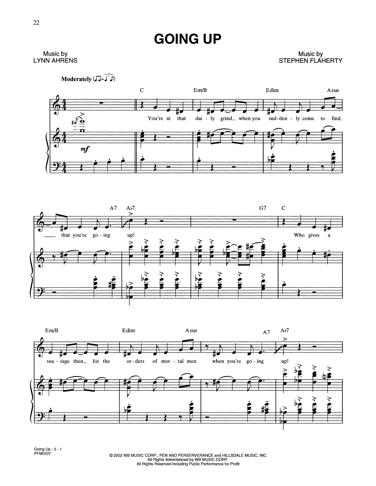 Produktbild zu: Going Up (from A Man Of No Importance: A New Musical)