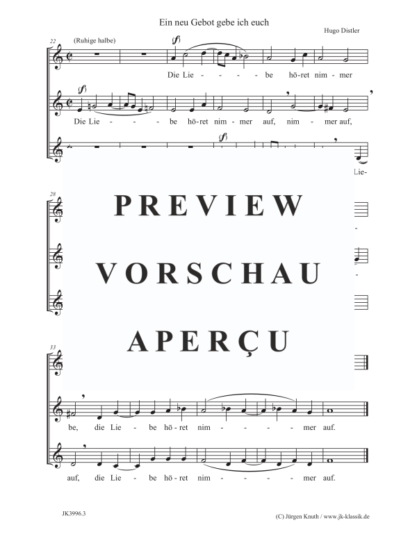 gallery: Ein neu Gebot gebe ich euch (Der Jahrkreis, Op.5, No.24), , (female choir SSA)