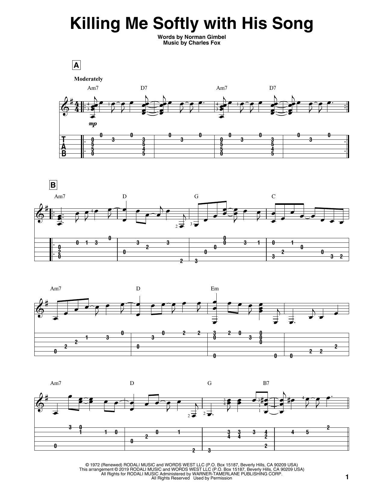 Produktbild zu: Killing Me Softly With His Song