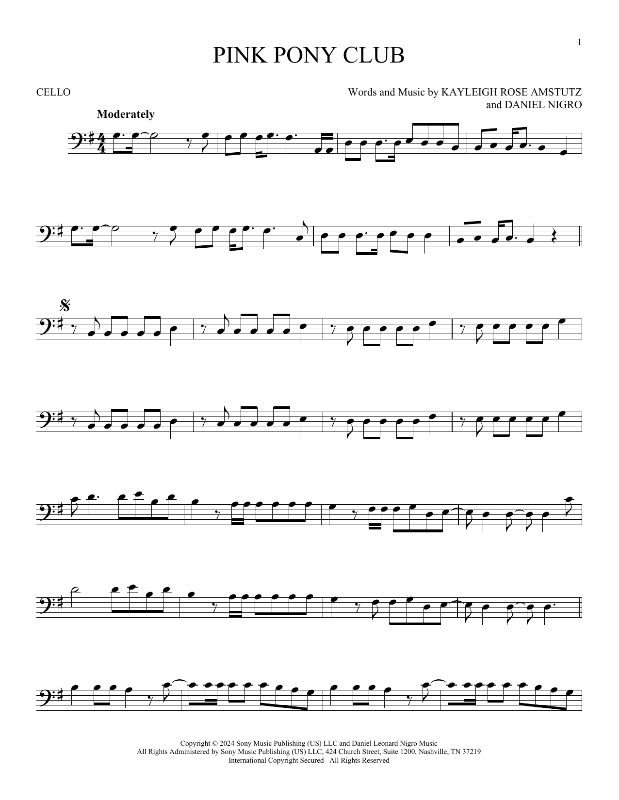 Produktgalerie: Seite 1 von 1 Pink Pony Club, Chappell Roan, Violoncello