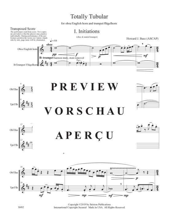 Product gallery: Page 17 of 21 Totally Tubular , , (oboe/English horn and trumpet/flugelhorn)