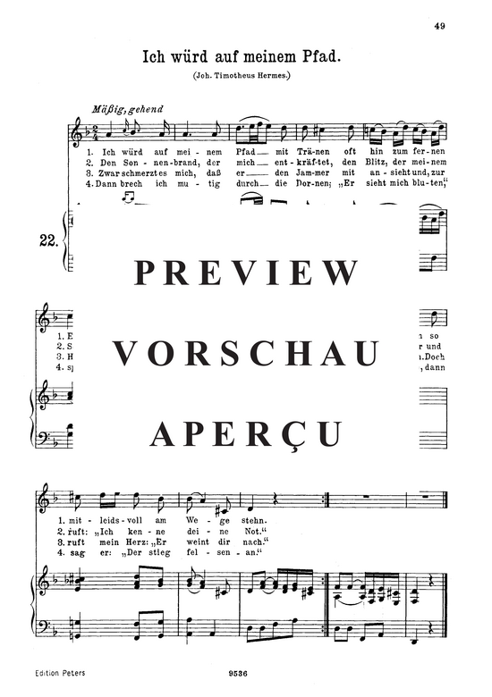 Product picture to: An die Hoffnung (Ich würd auf meinem Pfad, K.390-340c)Wolfgang Amadeus Mozart