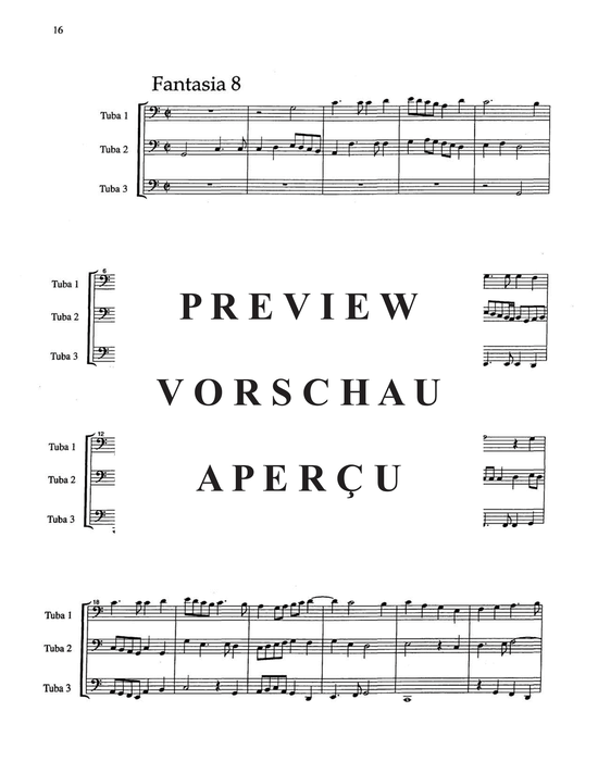Produktgalerie: Seite 20 von 21 Fantasie a tre voci (fantasie for three instruments) , , Tubatrio