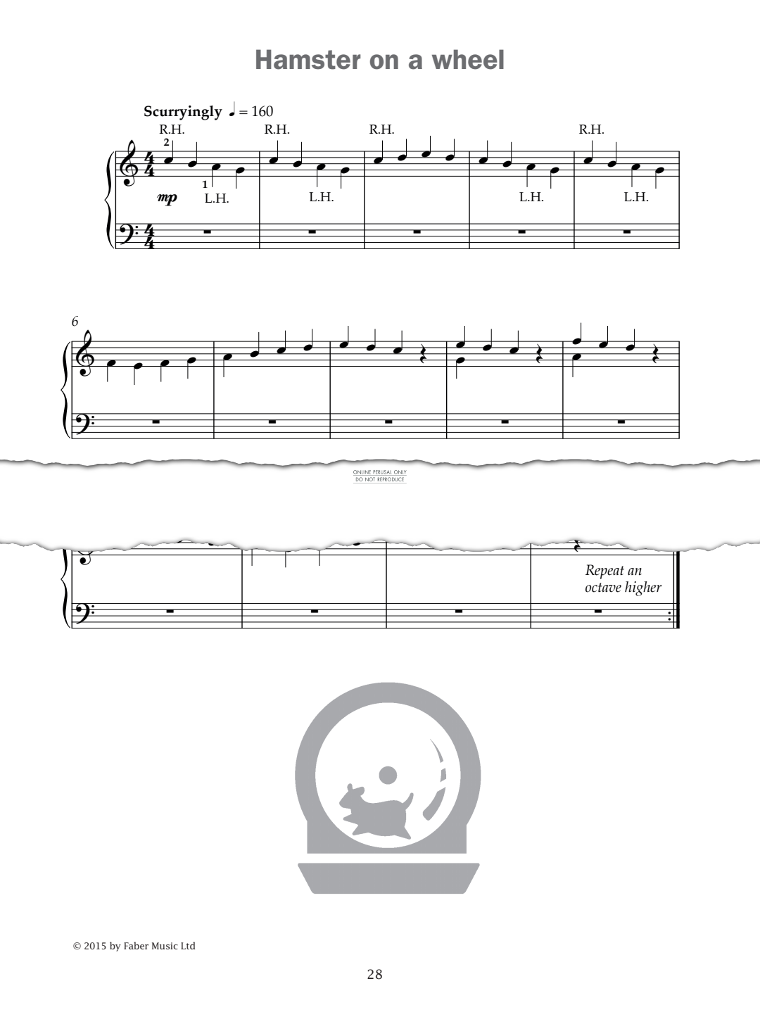 Produktgalerie: Seite 1 von 1 Hamster on a wheel (from 'Improve Your Sight-Reading! A Piece a Week Piano Grade 1'), Paul Harris, Klavier