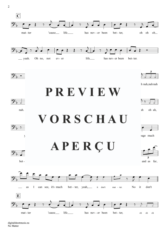 Produktgalerie: Seite 3 von 4 No Matter, Radics, Jack, Posaune / Bariton