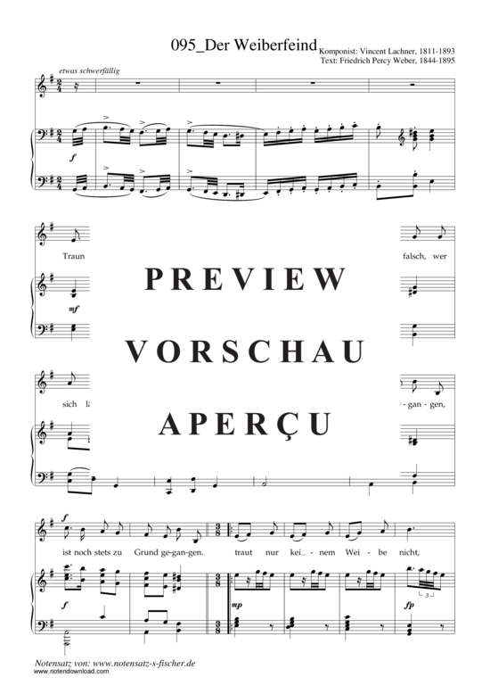 Product gallery: Page 2 of 3 Der Weiberfeind , , Piano and Voice