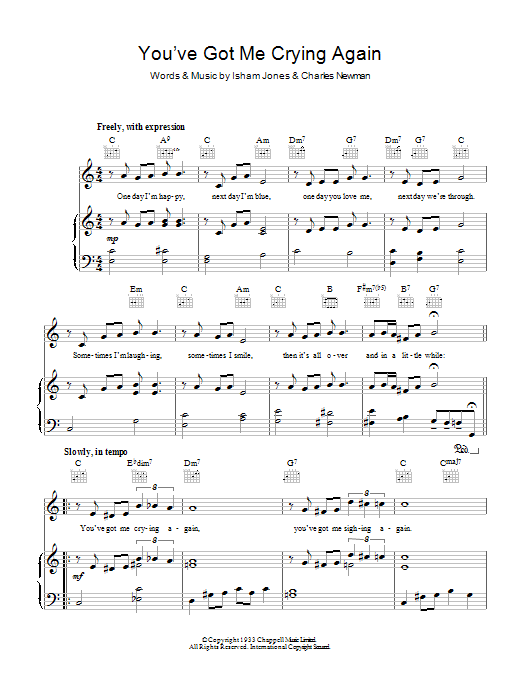 Product gallery: Page 1 of 1 You've Got Me Crying Again, Bing Crosby
