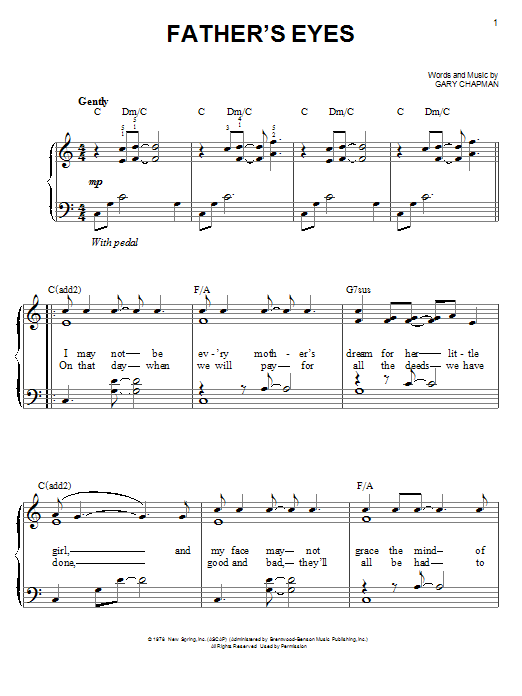 Produktgalerie: Seite 1 von 1 Father's Eyes, Amy Grant, Klavier