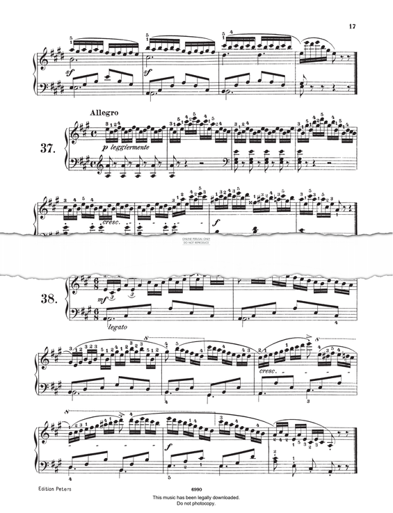 Produktgalerie: Seite 1 von 1 Study (Op. 821, No.38), Carl Czerny, Klavier