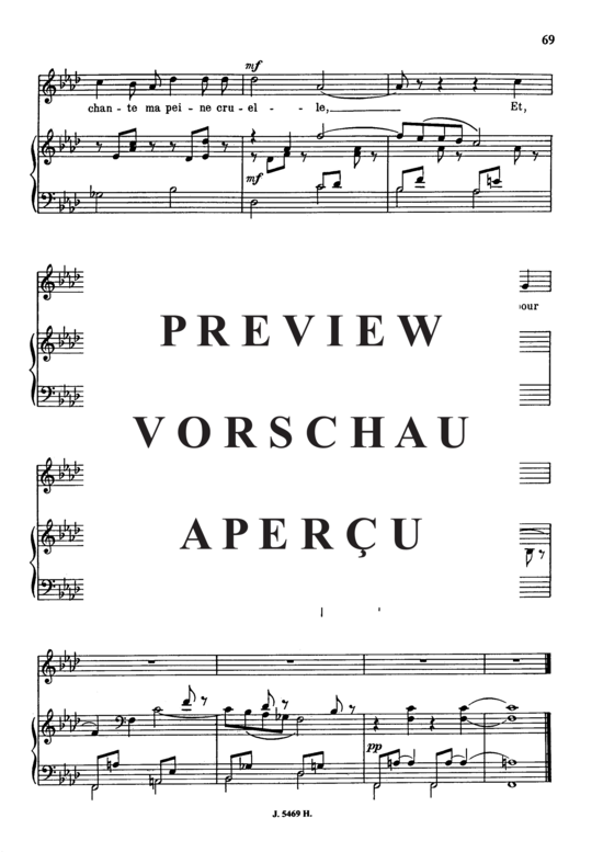 Product gallery: Page 4 of 4 Le plus doux chemin Op.87 No.1, , Medium Voice and Piano