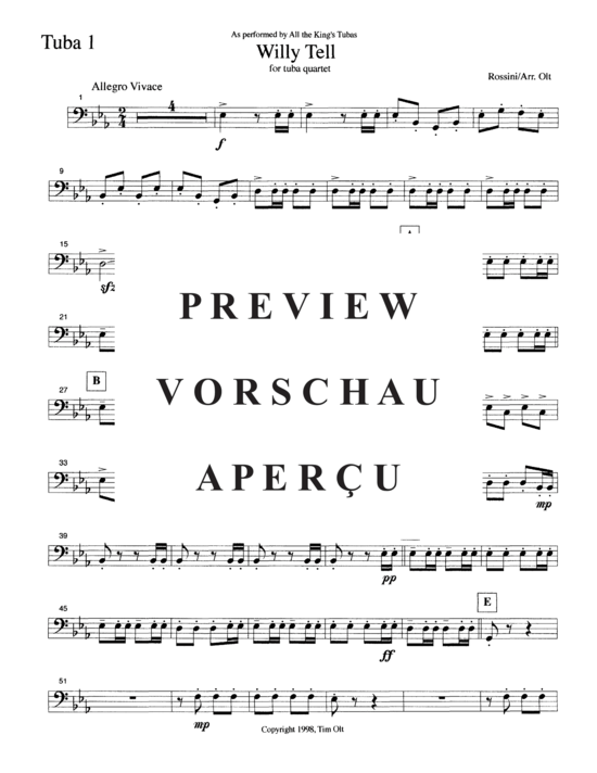 Product gallery: Page 11 of 14 Willy Tell , , (Tuba Quartett EETT)