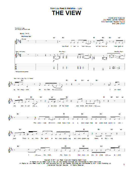 Product gallery: Page 1 of 1 The View, Lou Reed & Metallica