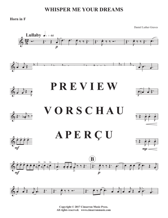 Produktgalerie: Seite 14 von 17 Whisper Me Your Dreams , , (Holzbläserquintett)