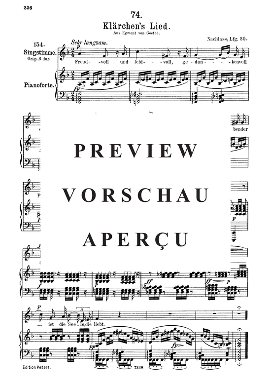 gallery: Klärchen´s Lied D.210 , , (Gesang mittel + Klavier)