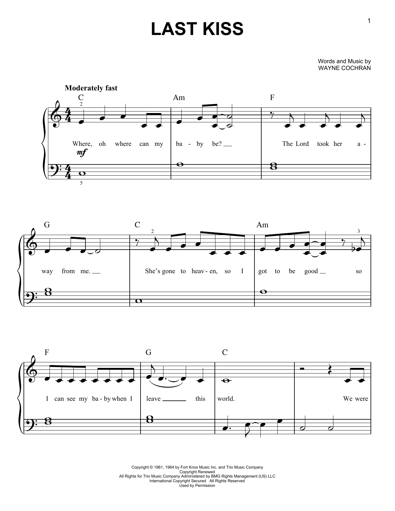 Produktgalerie: Seite 1 von 1 Last Kiss, J. Frank Wilson, Klavier