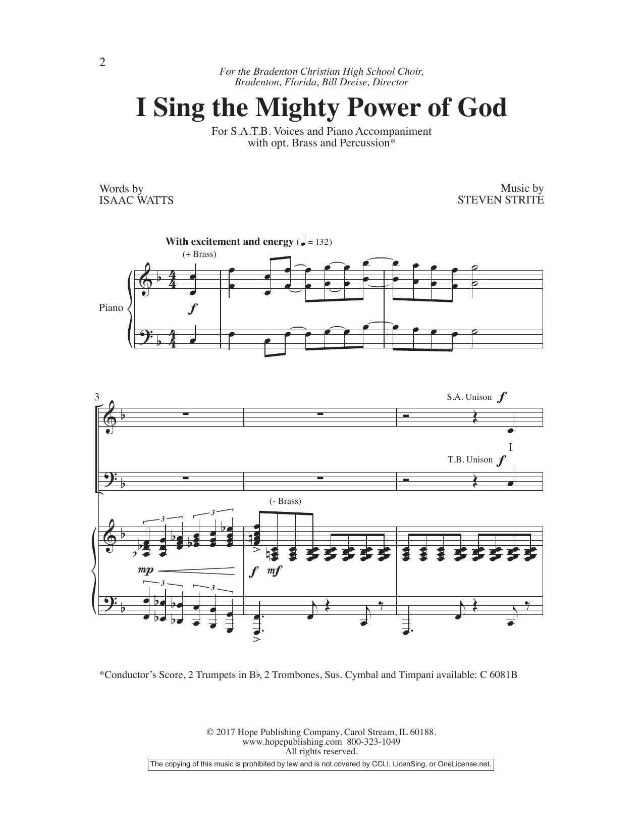 Product picture to: I Sing the Mighty Power of God