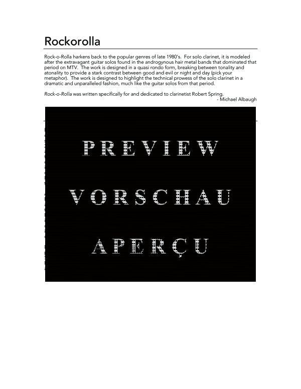 Product gallery: Page 4 of 11 Rock-o-Rolla, , (Klarinette Solo)