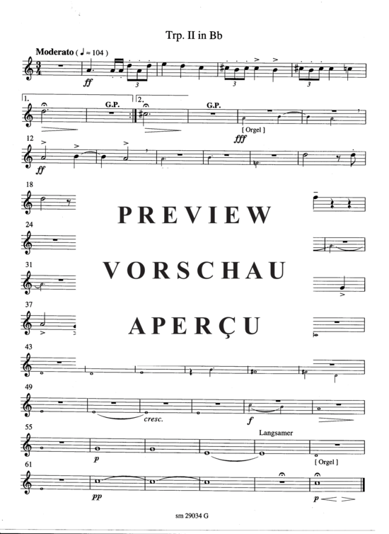 Product gallery: Page 3 of 3 Gottes Verheissung nach der Sindflut , , (Trumpet 2 - single part)