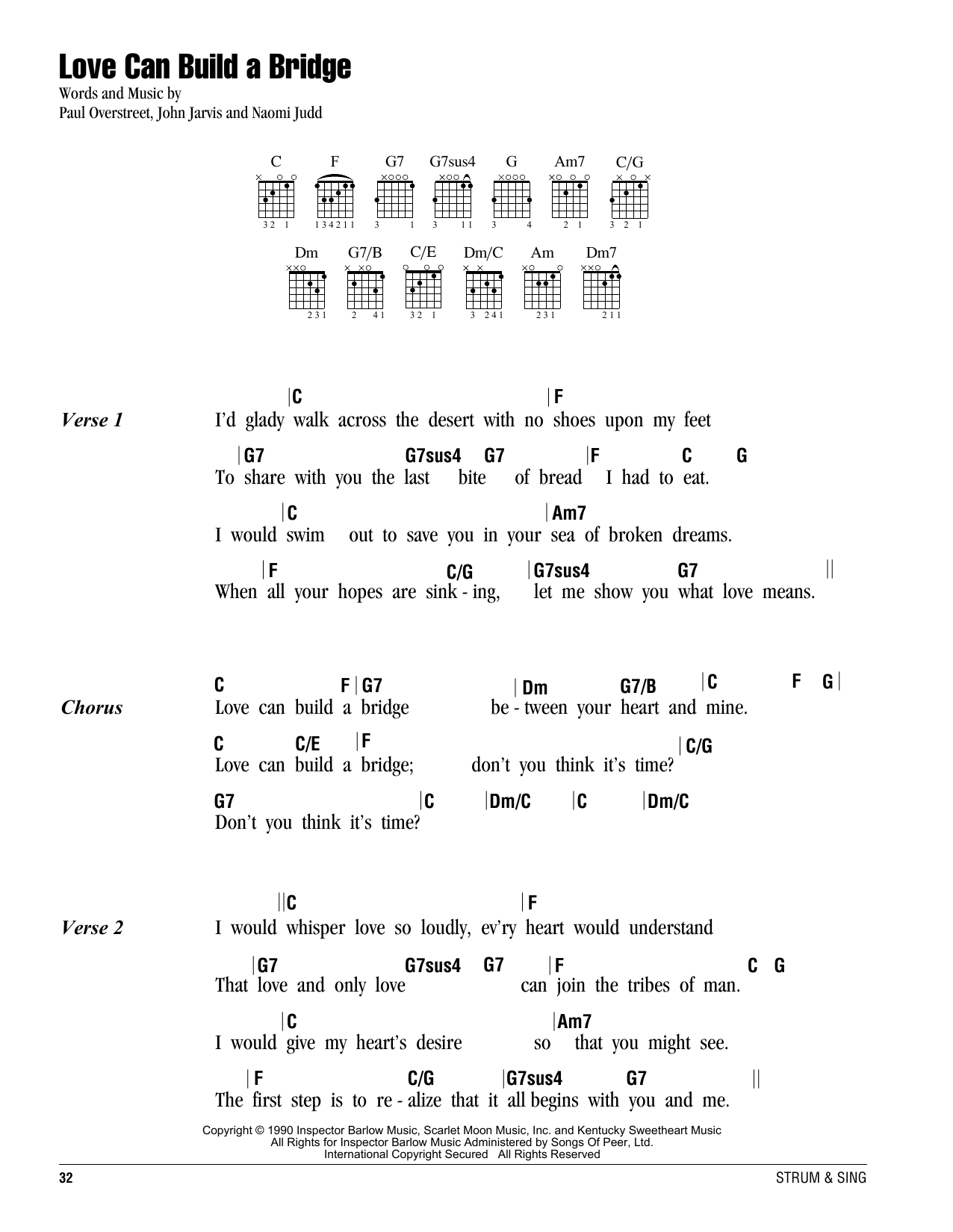 Produktgalerie: Seite 1 von 1 Love Can Build A Bridge, The Judds, Gitarre