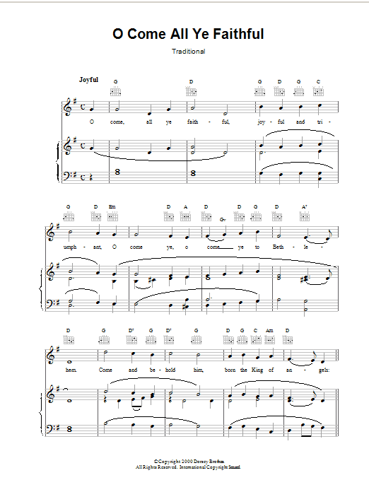 Produktbild zu: O Come, All Ye Faithful (Adeste Fideles)