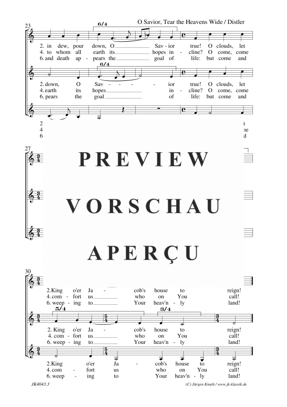 gallery: O Savior, Tear the Heavens Wide, , (Frauenchor SSA)