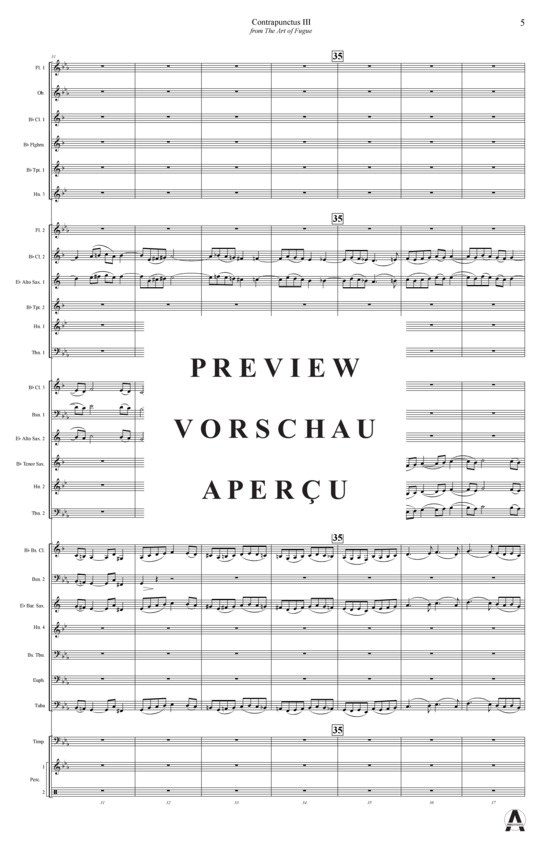 Produktgalerie: Seite 8 von 13 Contrapunctus 3 aus Kunst der Fuge , , (Concert Band)