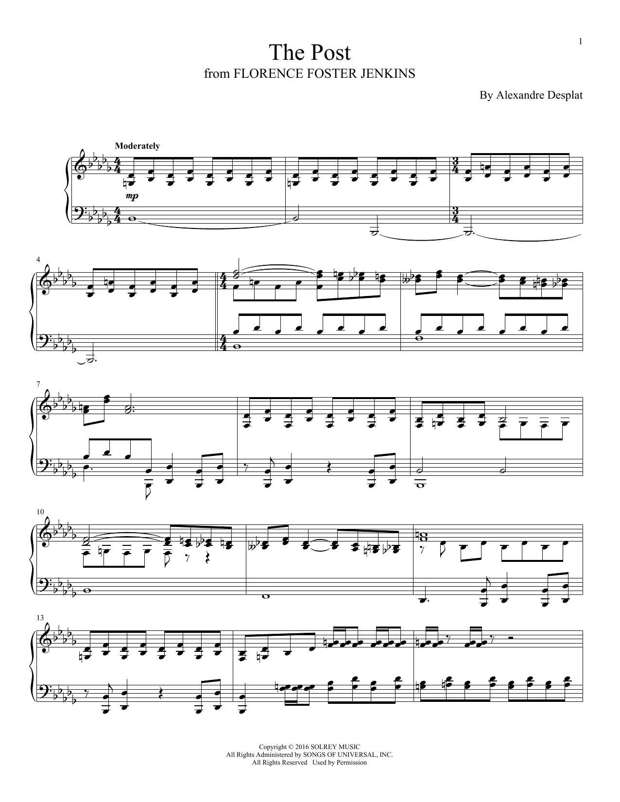 Product gallery: Page 1 of 1 The Post, Alexandre Desplat